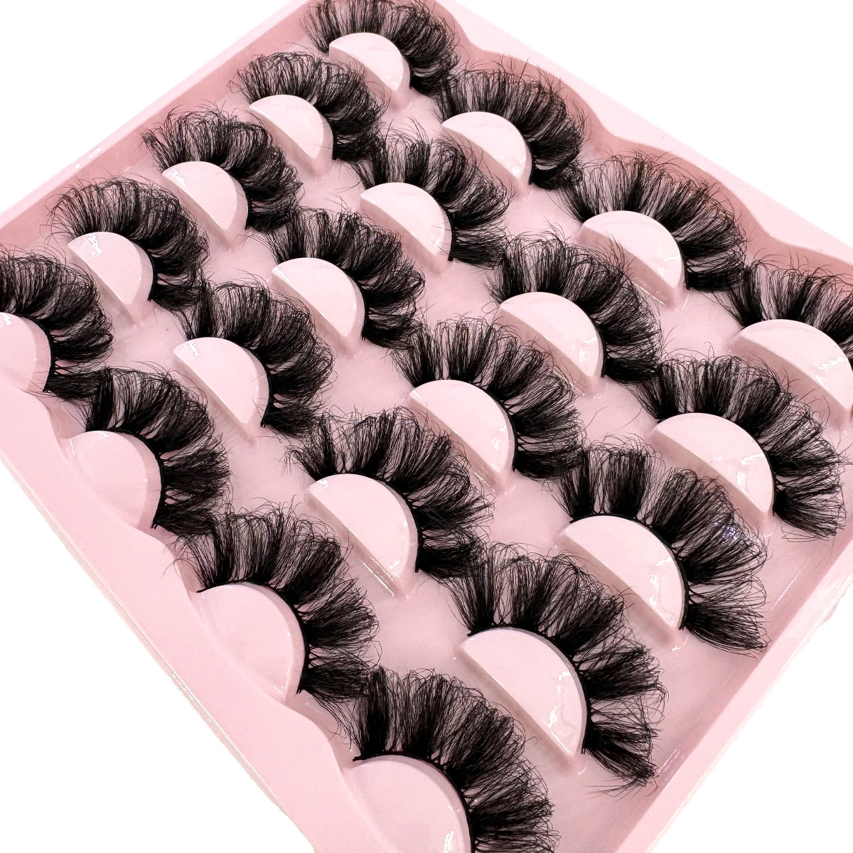 10 Pairs 3D Faux Mink Wispy False Eyelashes
