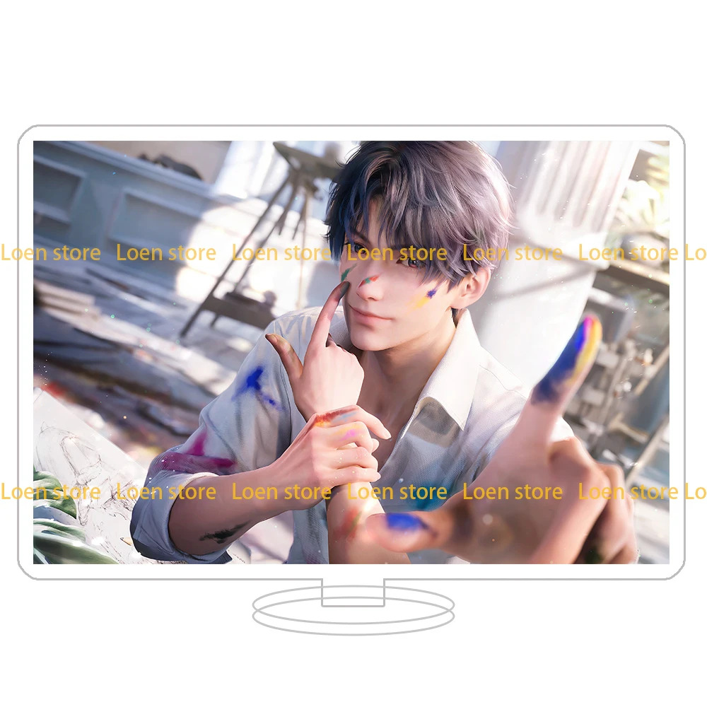 Loen Store Love And Deepspace XAVIER ZAYNE RAFAYEL SYLUS Virtual boyfriend HD acrylic stand keychain Girl gift desktop ornament