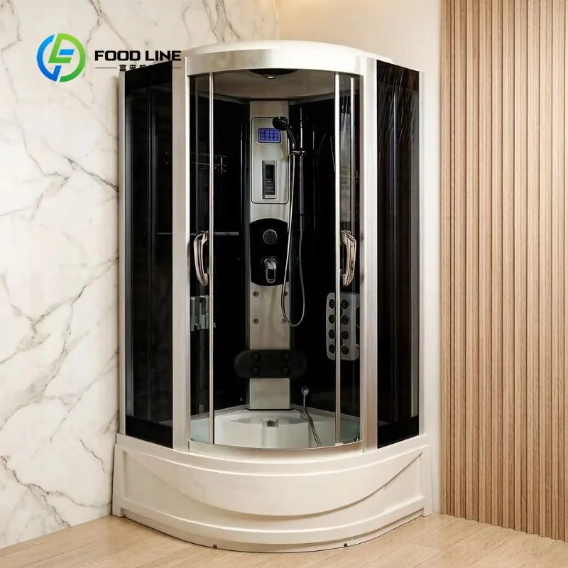 Customized Steam Sauna Shower Room Portable Cabin with Durable White Aluminum Frame for Family Bathroom & Hotel Guest Bath Space