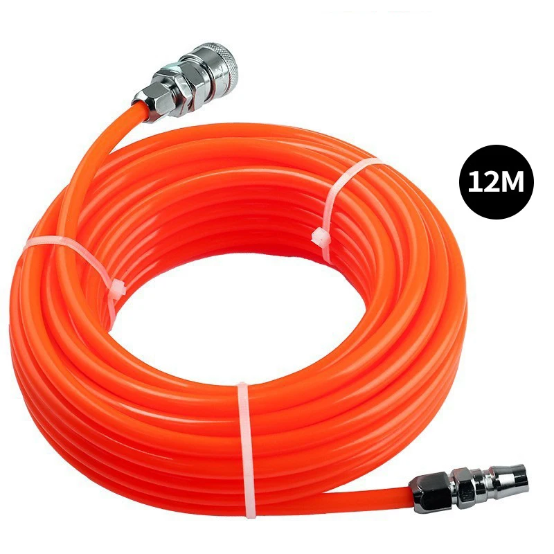 1PC 12m/15m Pneumatico Tubo Dritto Compressore D'aria Pompa Hardware Strumento Accessorio 8*5mm Tubo Flessibile Con Connettore Rapido
