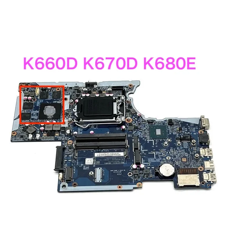 Convient pour Hasee K660D K670D K680E Ordinateur Portable Carte Mère 6-71-W65D0-D02 W65D0-D02 W65K0-D02 Carte Mère 100% Testé OK Entièrement Travail