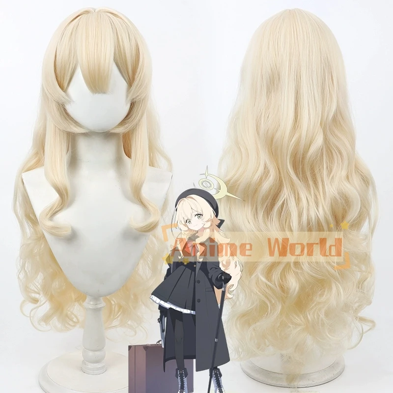 

Game Anime Blue Archive Professor Niyaniya Cosplay Wig 90CM Long Black Ponytail Heat Resistant Synthetic Hair Halloween Party