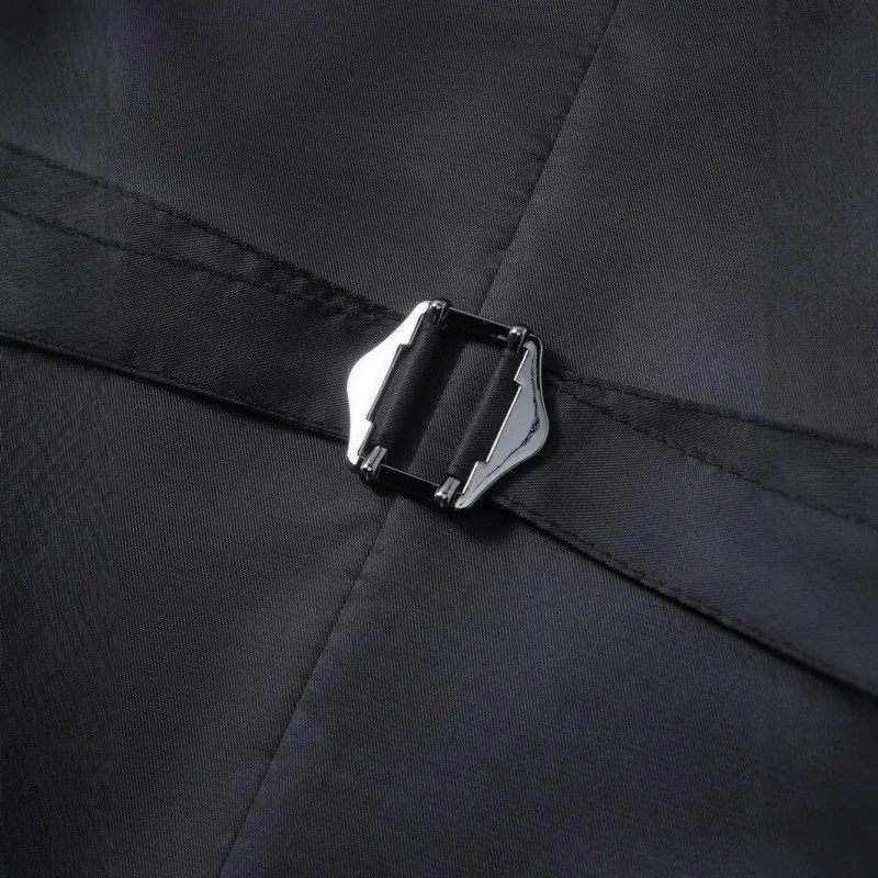 เสื้อกั๊กผู้ชายทรงเข้ารูปสไตล์ลำลองสำหรับงานแต่งงาน ชุดทำงาน แฟชั่นวัยรุ่น ฤดูใบไม้ร่วง ติดกระดุมเม็ดเดียว หลายสี