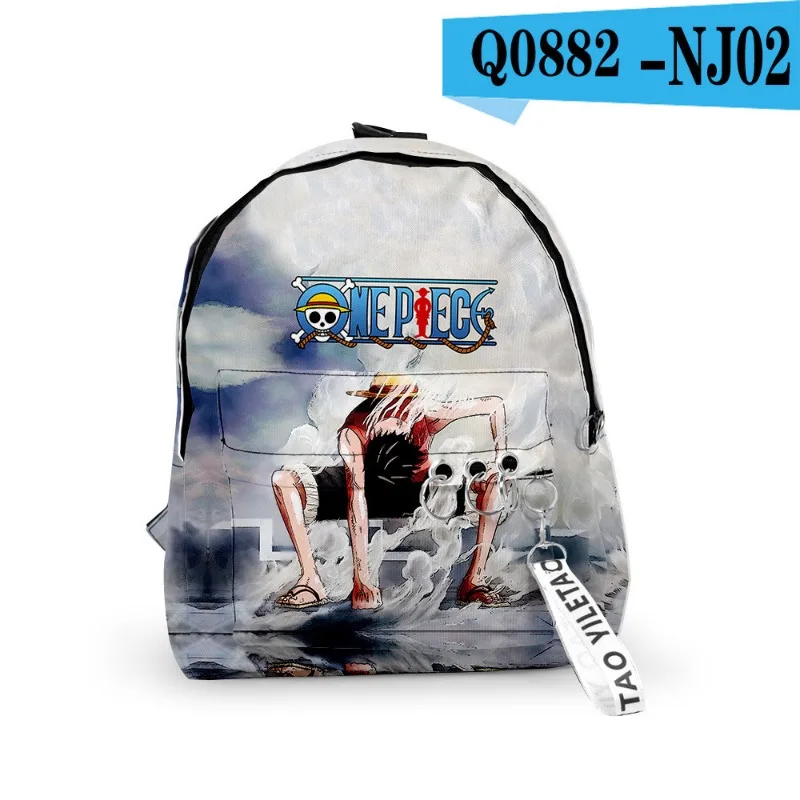 One Piece Luffy Zoro Child Backpack Cartoon Anime Print Student Rucksack Men Work Fallow Knapsack Kid Girl Go To School Bag Gift