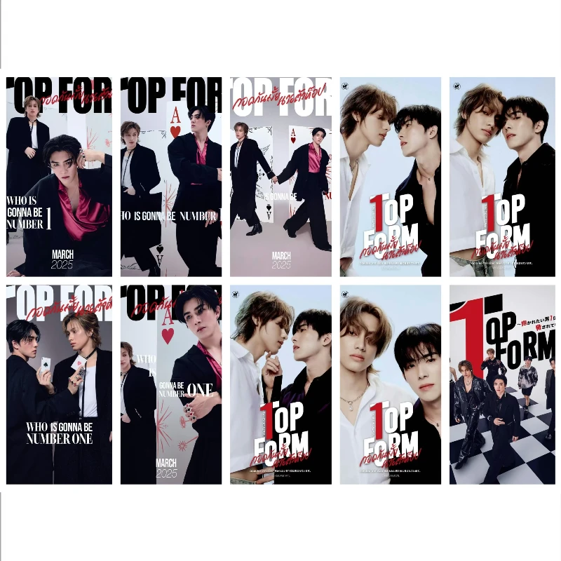 

10PC/SET Smartboom Card Stickers Thai TV Top Form Drama Stills Photo Bus Meal Phone Notebook DIY Sticker