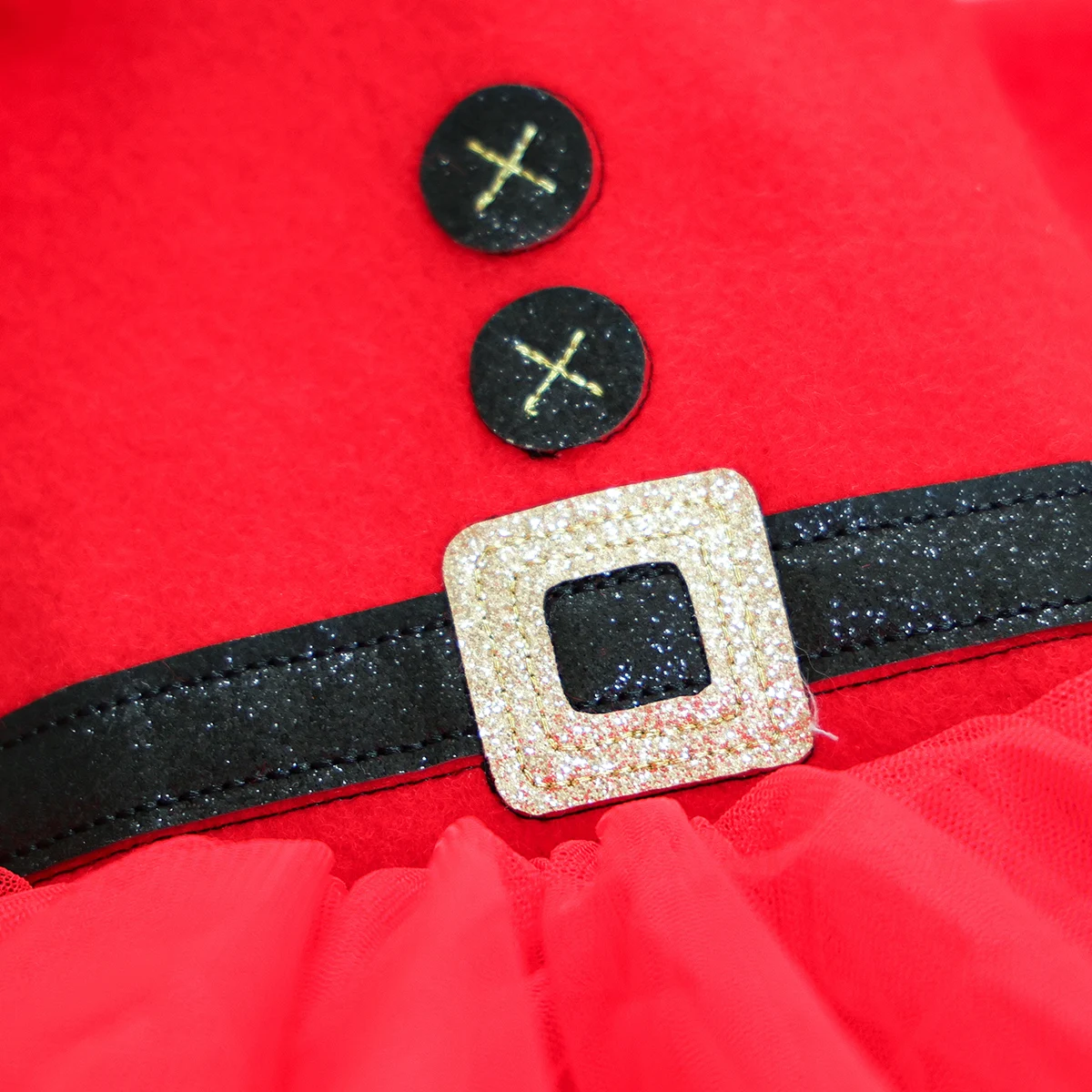 猫犬ペット服かわいい赤いクリスマス新年ドレス秋と冬のプリンセススタイルふわふわガーゼドレス