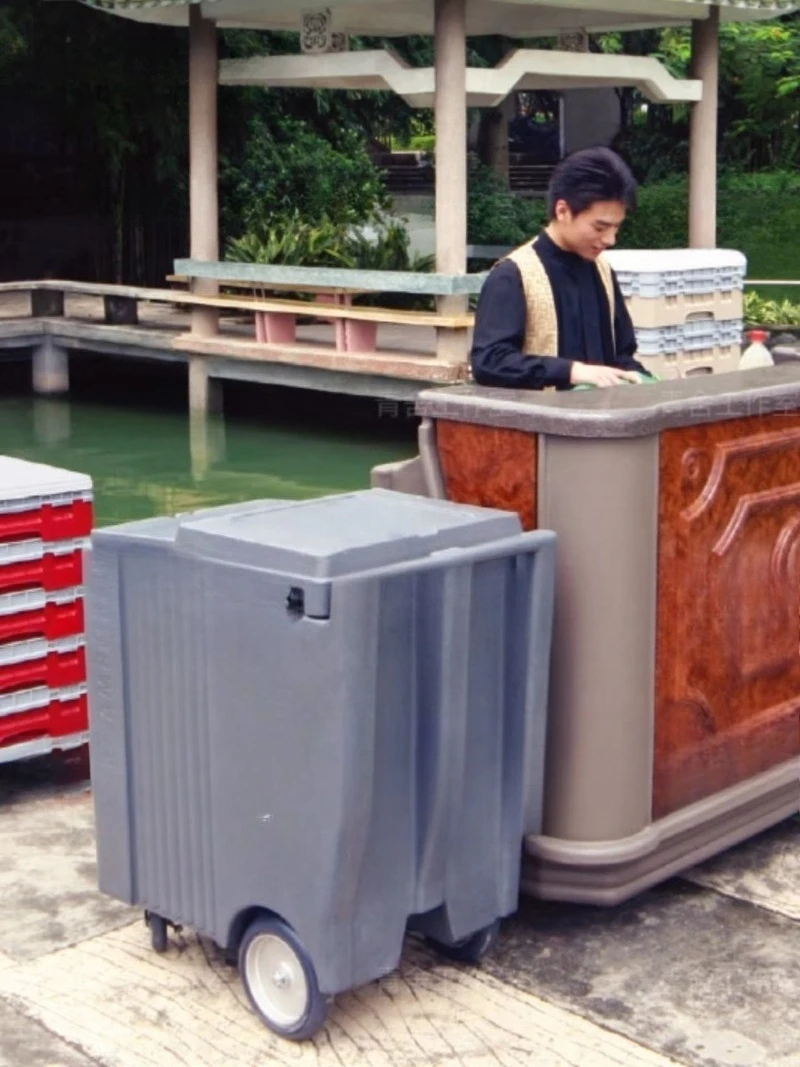 ل CAMBRO ICS100L شاحنة تخزين الثلج المتنقلة ثلاجة كهربائية مع غطاء سحب عزل السيارة NSF الكنز المعتمد