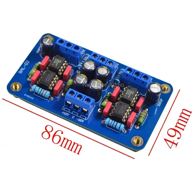 Nvarcher SSM2141 Balanced XLR Signal To Unbalanced RCA Single-ended Power Amplifier 5532 OP AMP For Audio Sound Amplifiers