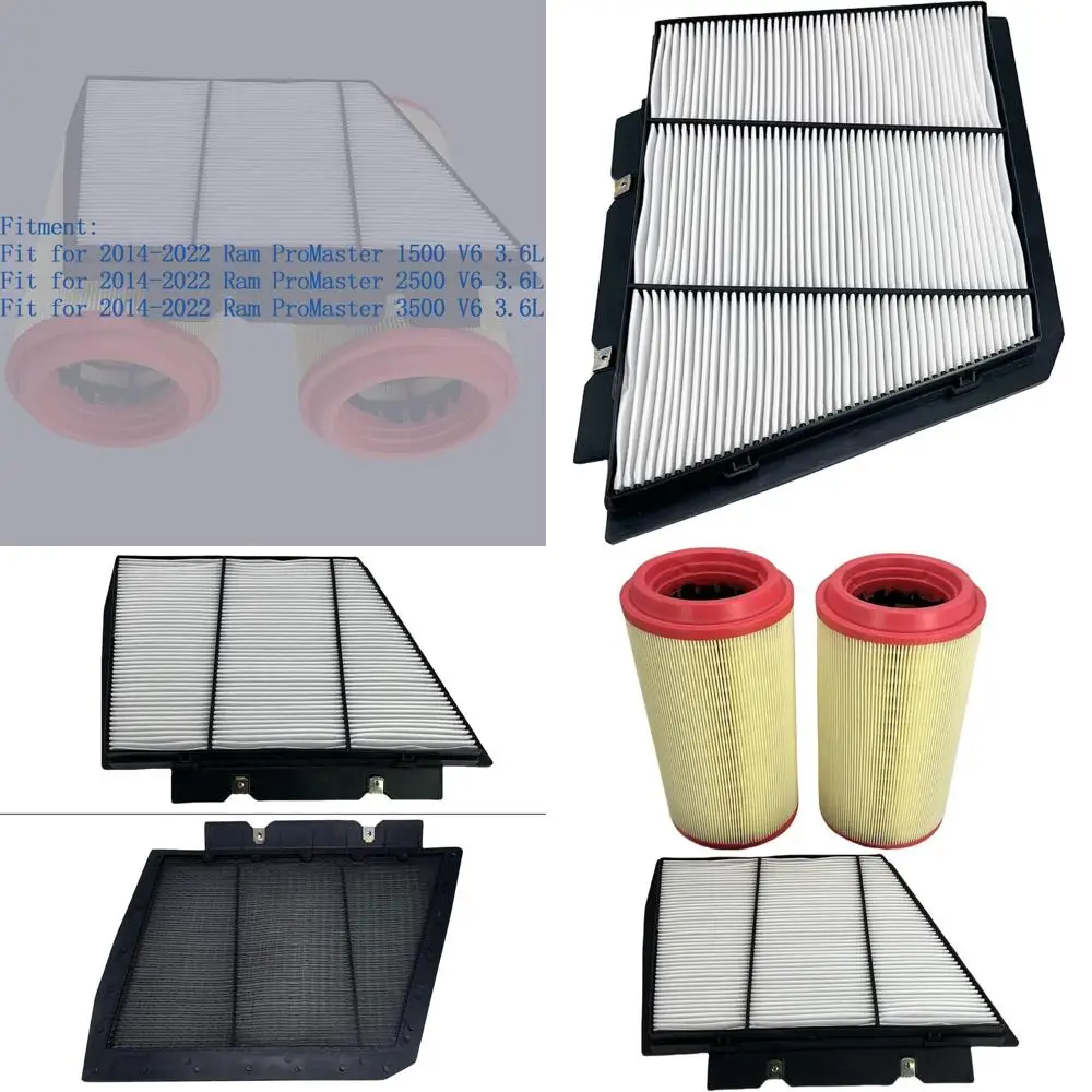 

Pair Engine & Cabin Air Filters for 2014-2022 ProMaster 1500 2500 3500 V6 3.6L, Replaces 52022424AA, 68169308AA