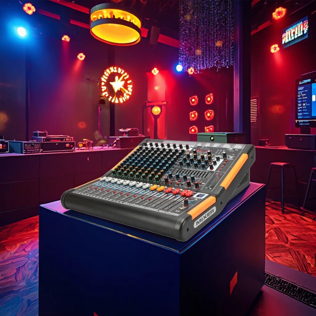 KS8 Professional Audio Mixer 8-Channel Mixing Console