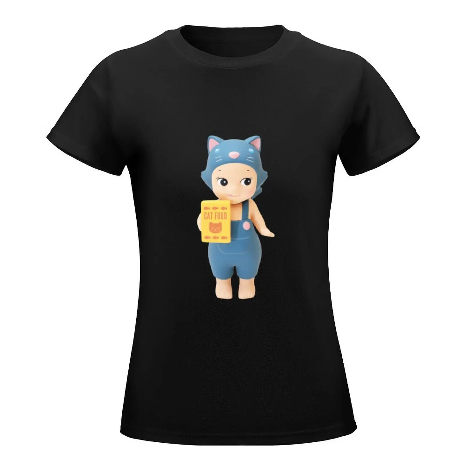 bluish gray cat sonny angel T-Shirt heavyweights customizeds funnys spring clothes Women 2024