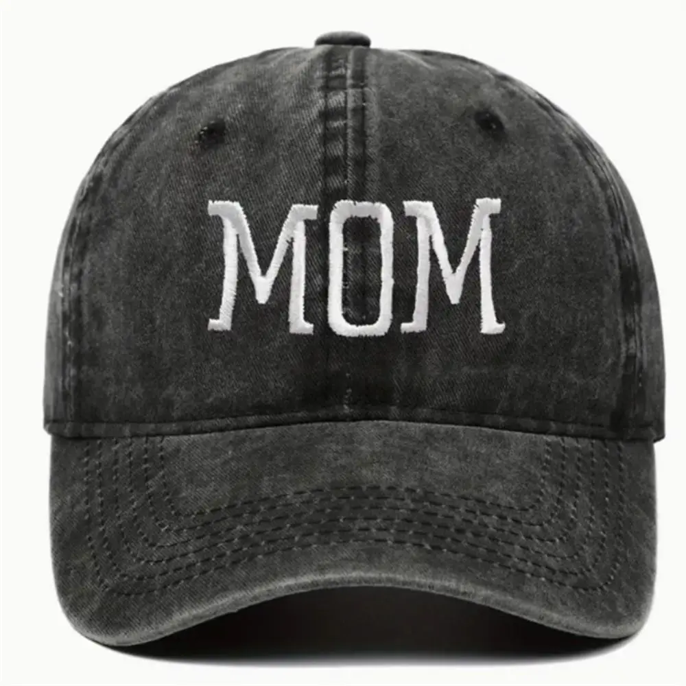 Mode DAD MOM Borduren Baseball Caps Verstelbare Hiphop Baseball Hoeden Verontruste Faded Cap Vintage Zonnebrandcrème Hoeden