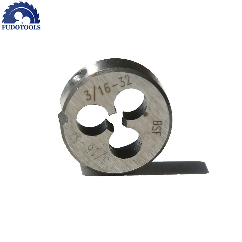 Cost Sale of 1PCS 9Sicr Made BSF Standard 3/16“-32 Manual Die Threads Maker For Hand Threading Hard Metal Workpieces