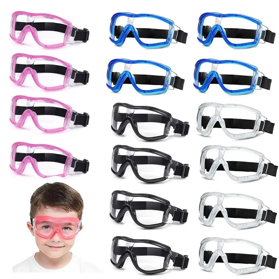 Safety Goggles, Kids Lab Goggles,Soft silicone nose cushion and adjustable headband