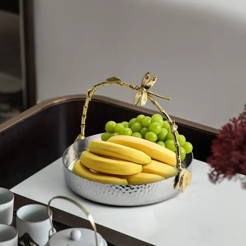 Modern Stainless Steel Fruit Bowl Creative Alloy Basket for Hotel Catering Kitchen Home Decoration Personalized Design