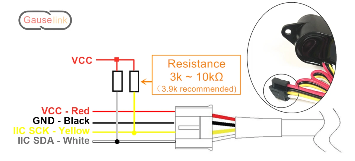 Mini-Ultraschall-Ultraschallsensormodul, Bereich 300 cm, Blindzone 2 cm, für KI-Entfernungsmessung, Flüssigkeitsstand, wasserdichtes Licht – Detail 25