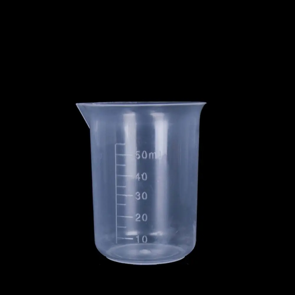 1PC Portable with Scale for Kitchen Laboratory Test Transparent Plastic Mixing Cups Graduated Cylinder Measuring Cup Beaker