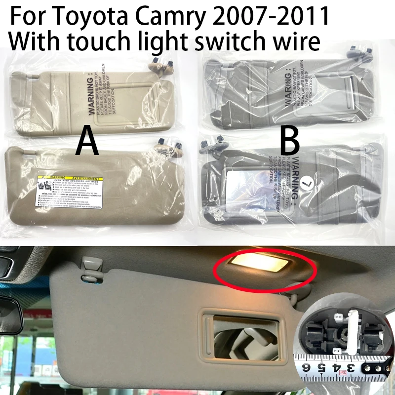 AH839 OME 7432006460B1 For Toyota Camry 2007-2011 sun visor Car sunshade front parasol Vehicle sunshade Interior spare parts