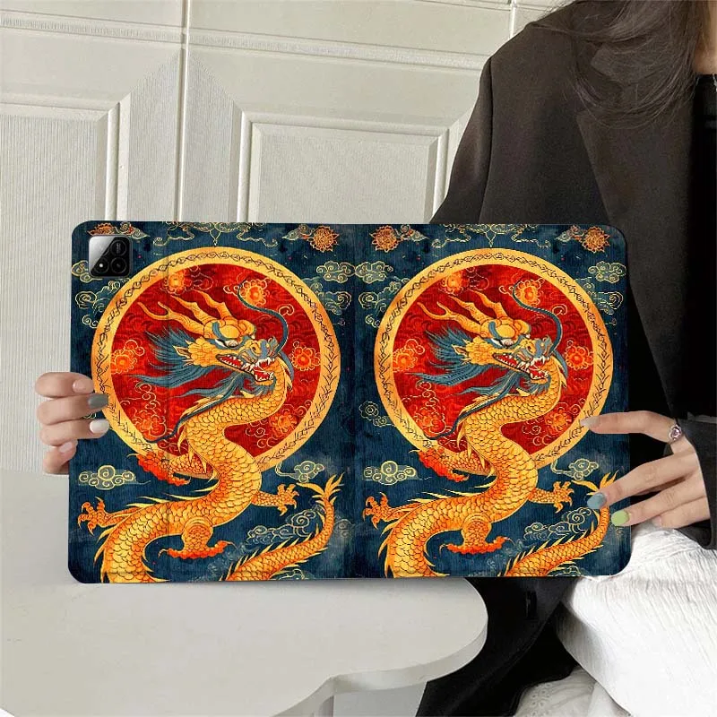Trendy Anime Dragon Design Tablet Case For Xiaomi Redmi Mi Pad 4 5 6 7 8 K SE Mini Pro Plus Max 10.1 11.2  inch