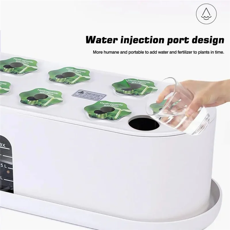 Sistema di coltivazione idroponica HW Kit di germinazione vegetale intelligente con luce per la crescita delle piante a spettro completo