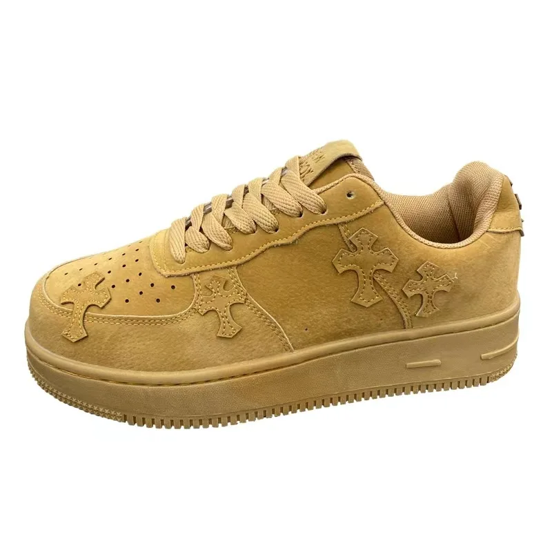 Wheat Color 2022 Summer New Cross Niche Design Men\'s Shoes Sports Casual Shoes for Men and Women