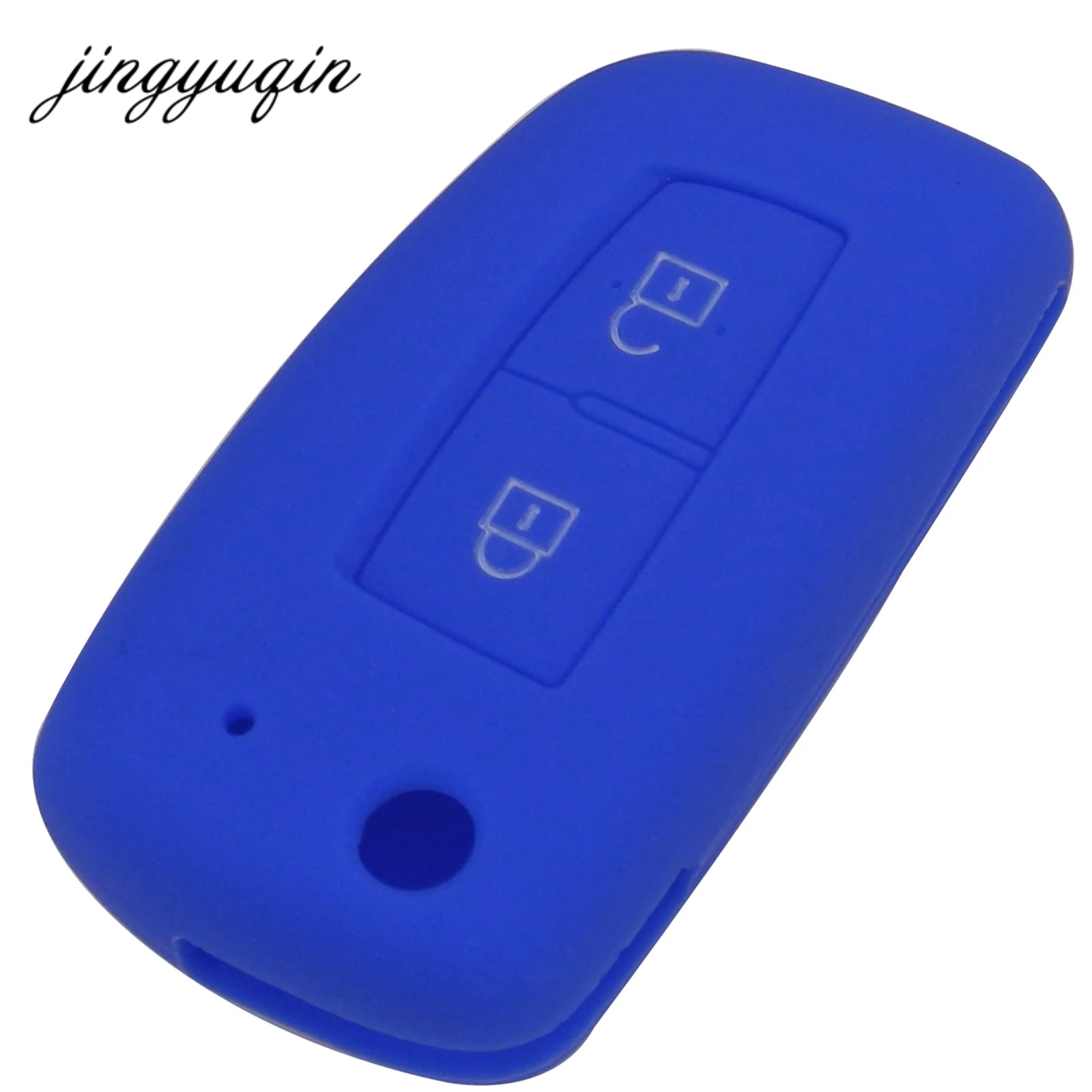 Jingyuqin 2 Nút Silicone Chìa Khóa Ô Tô Cho Xe Nissan Qashqai X-Đường Mòn Thủy Tinh Murano Maxima Altima Juke Nhiệm Vụ Livina Tiida nismo Fob Ốp Lưng
