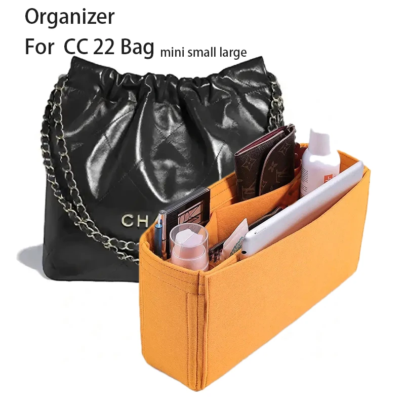 

Insert Organizer for CC 22 Bag Felt Organiser Inner Bag,Fit Purse and Handbag,Custom Liner For Famous Brand Bags