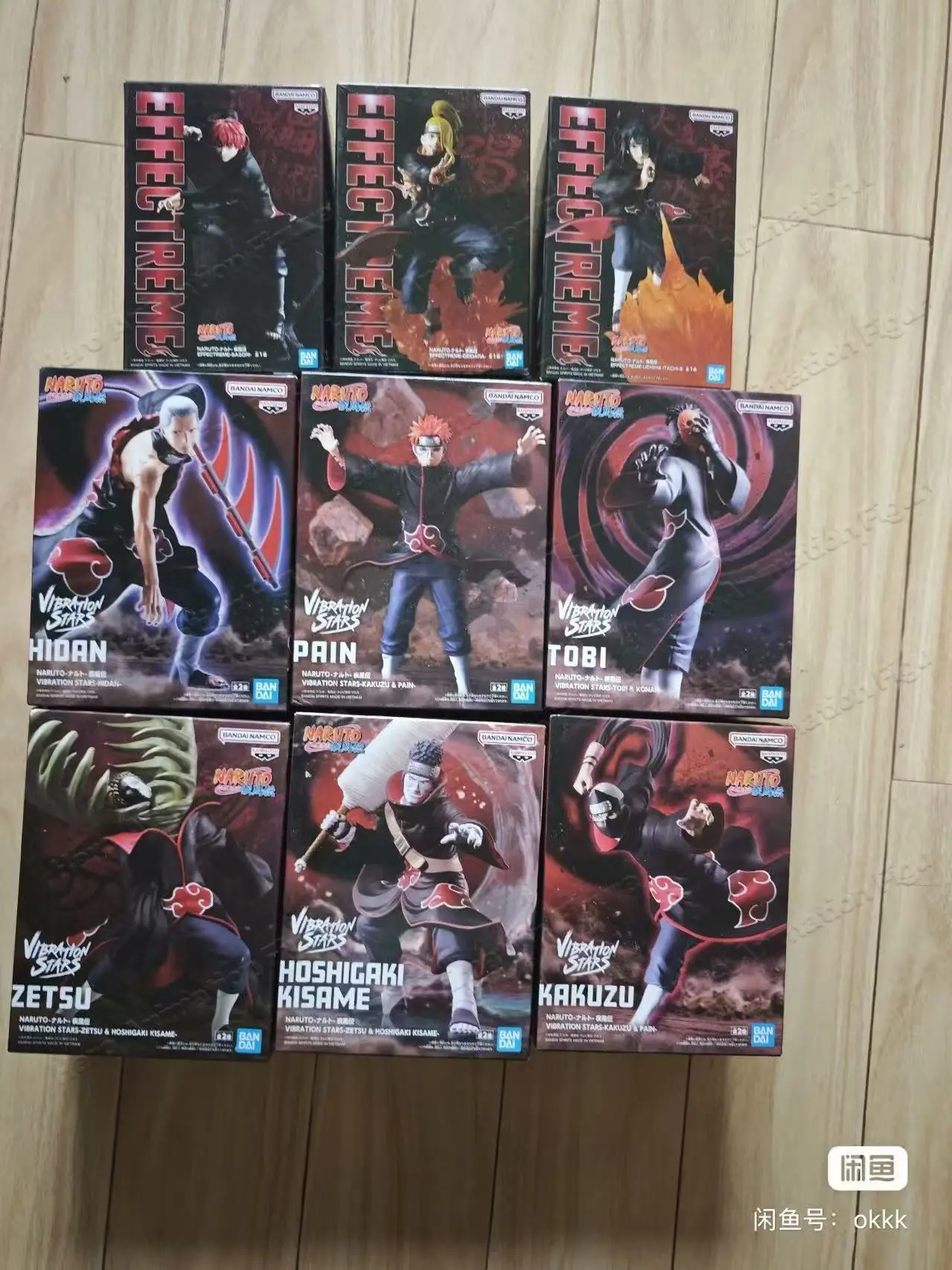 Original Bandai Banpresto Naruto Shippuden Vibration Stars Zetsu Uchiha Itachi Kakuzu Tobi PVC Anime Figur Modell Sammlerstück Spielzeug
