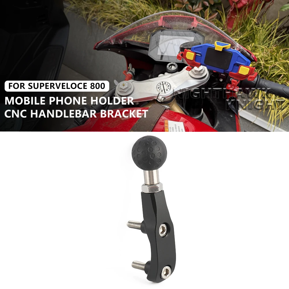 

For MV Agusta SUPERVELOCE800 Superveloce 800 2021-2025 Motorcycle Handlebar CNC Support Phone Holder GPS Navigation Bracket