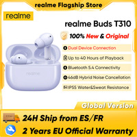 realme Buds T310 Wireless Earphone 46dB Hybrid Noise Cancellation BT5.4 12.4mm Dynamic Bass Driver 40 Hours Total Playback IP55