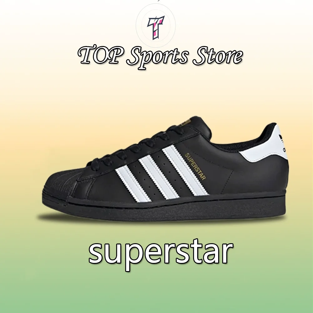 Chaussures de sport décontractées pour hommes et femmes, baskets de course classiques, noir et blanc, extérieur confortable, originales, adidas