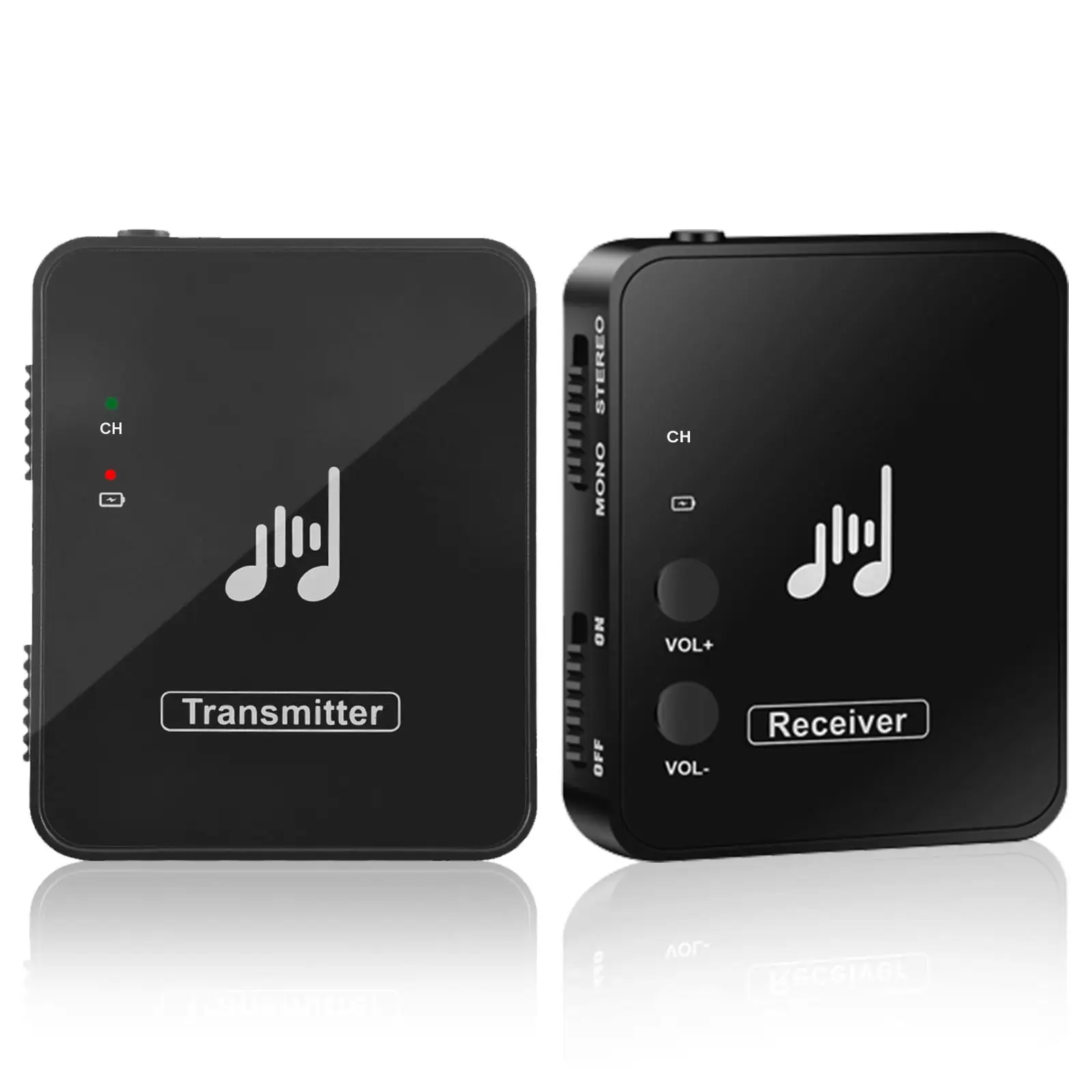 

Wireless In Ear Monitor System Clear Sound Long Life Multi Device Transmitter Receiver Earphones for Musicians Singers