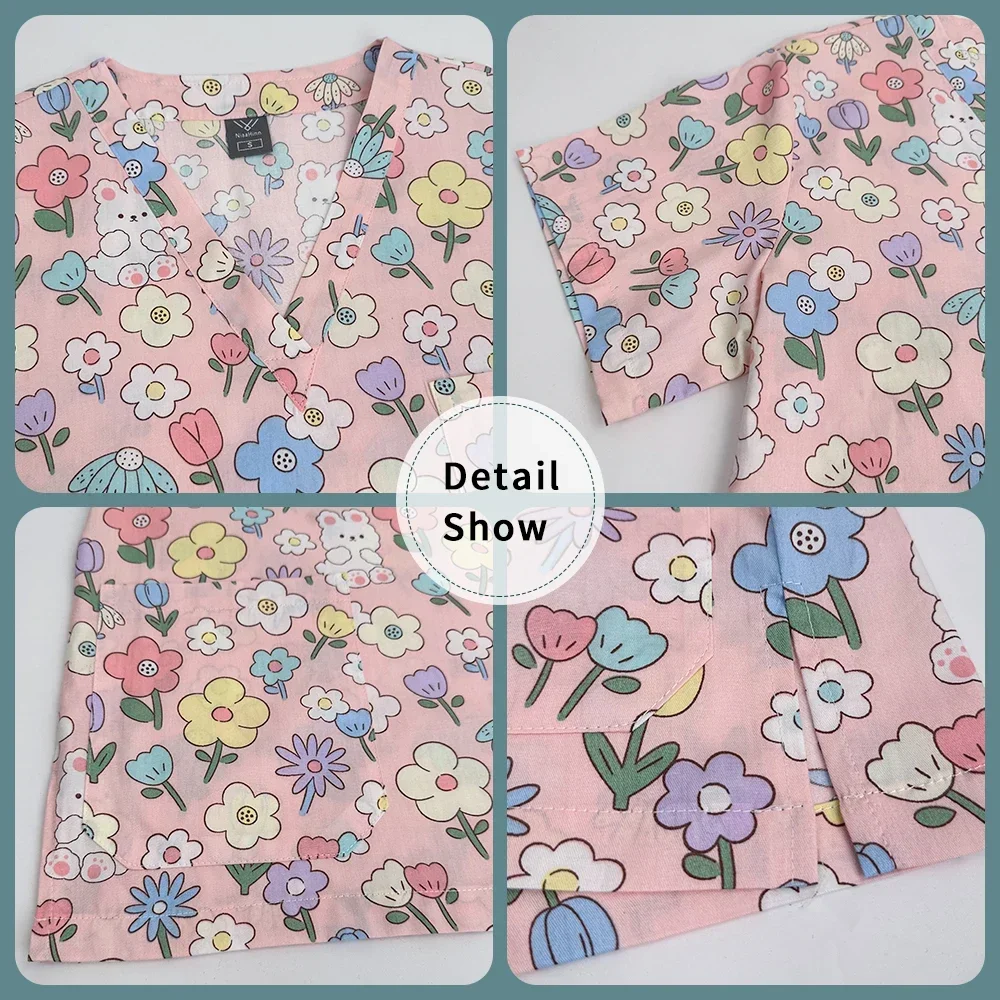 Uniformes de spa unisexes en coton de haute qualité, chemisier médical pour femmes, vêtements de travail d'infirmière médecin, générateurs de gIslande dentaire, Y-