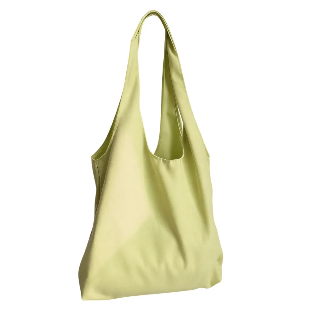 Pure Color Canvas Shoulder Bag Colored Canvas Macaron Canvas Large Capacity Bag Urban Minimalist Fashion Printing Tote Bag