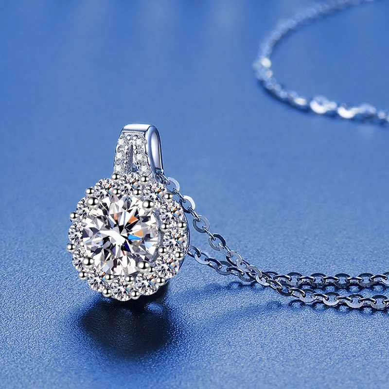 925 Sterling Silver Necklace Pendant Simplicity for Women Wedding Engagement Jewelry Fashion 5A Zircon Gift Party High Quality