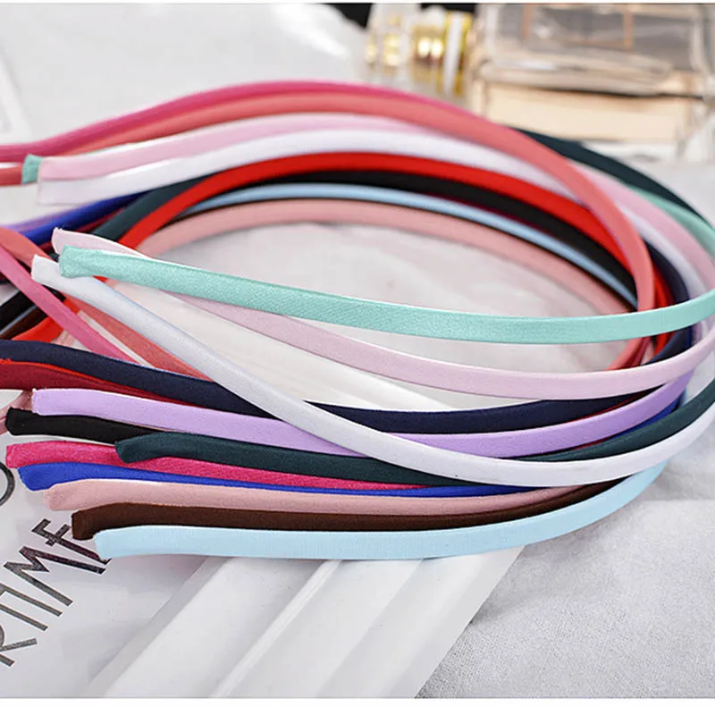 5pcs/lot 5mm Fabric Hair Head Hoop Band Basic Stainless Steel Bands For Headwear Making Blank Base Setting Fit DIY Hair Jewelry