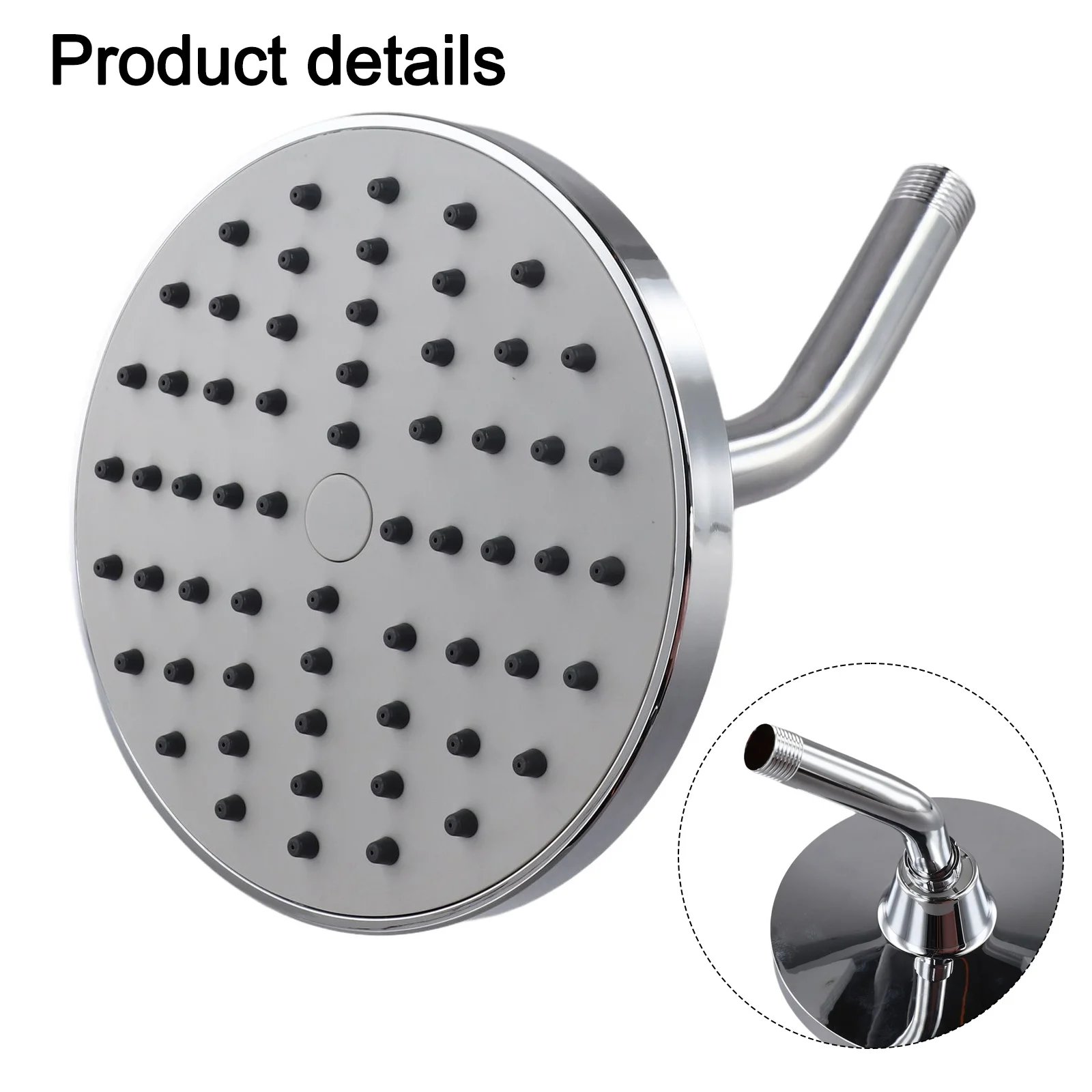 Luxury Shower Experience Rainfall Shower Head Ultra-Thin Shower Head Luxury Rainfall Experience Air-In Technology Shower Head