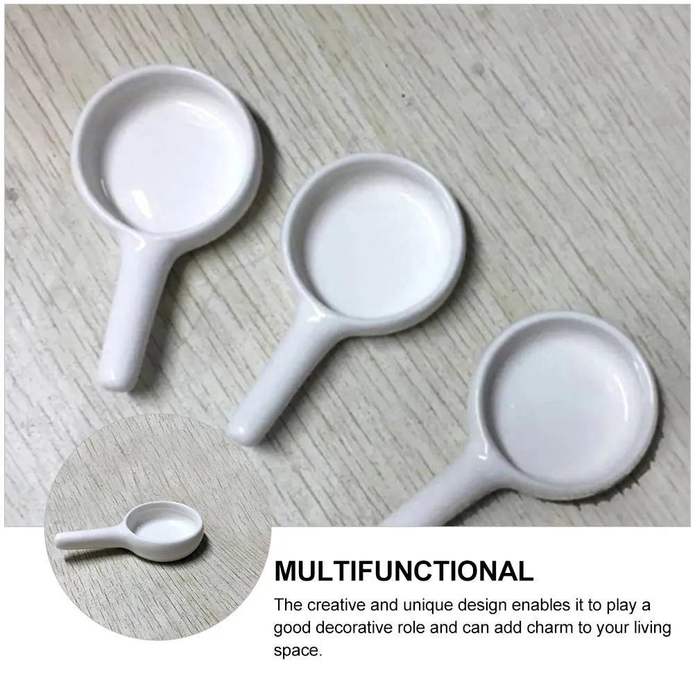 Bandeja calentadora de fragancias Simple, cuchara de cerámica para quemador de incienso candelita, decoración para sala de estar, cuchara de cerámica, 3 uds.