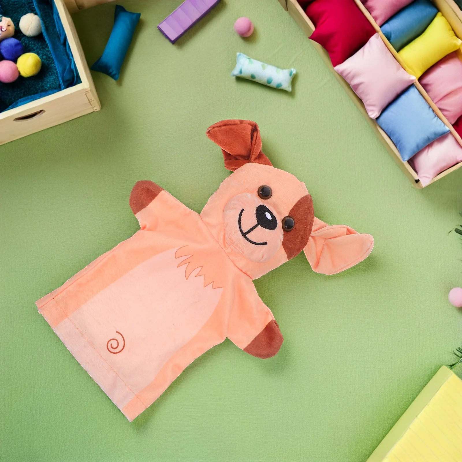 家畜ハンドパペット ソフトでかわいい犬 インタラクティブごっこ遊び ストーリーテリング ロールプレイ 就学前用品 家畜のおもちゃ