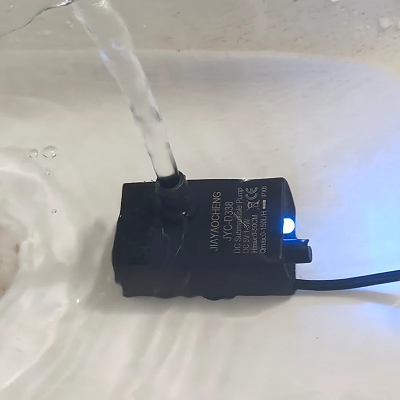 Ultra Quiet USB Aquarium Fish Tank Filtration Pump Mini Pet Fountain Submersible Adjustable Flow Water Circulation Pump 5V 5W gallery 3