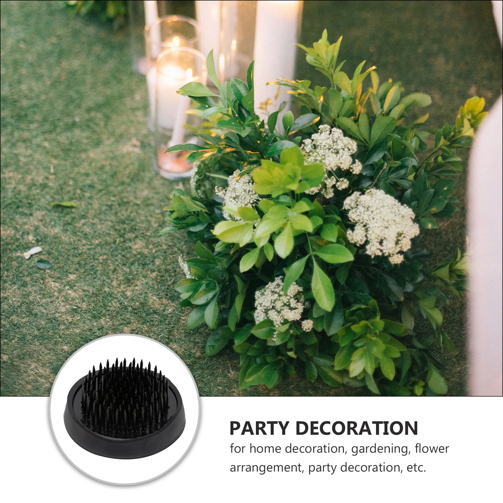 

Copper Flower Arrangement Needle Holder Round Shape Durable Anti Rust Floral Pins Fixing Tool Flower Arrangement Holder