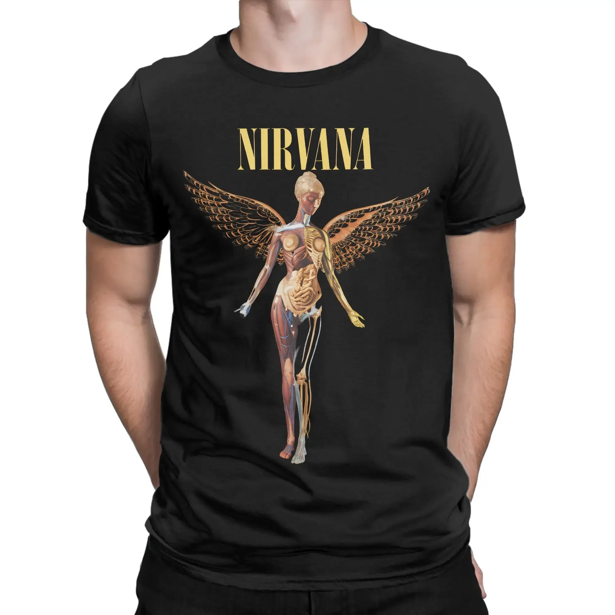 Nirvana Rock Band T Shirt Kurt Cobain Popular T Shirts Short Sleeve Streetwear Tshirt Summer 100 Cotton Oversize Clothing