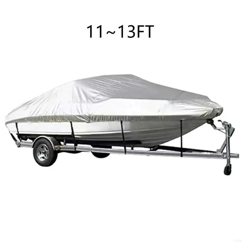M76E Robuste Yachtabdeckung aus 210D Polyester mit V-Muster, geeignet für 11 12 13FT Boote – Detail 6