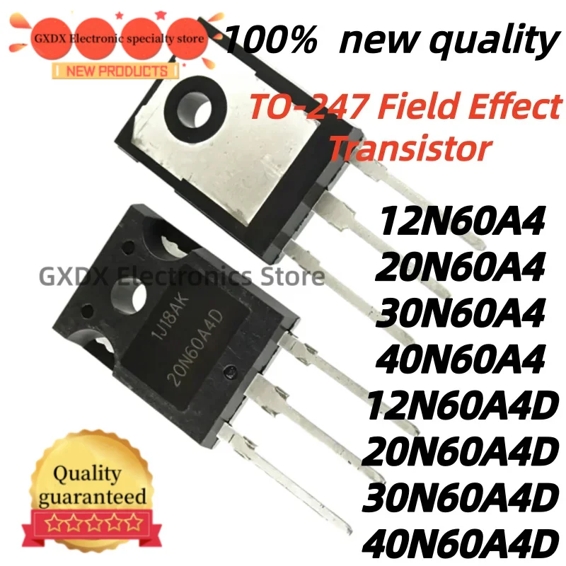 5Uds new quality HGTG20N60A4D HGTG30N60A4D HGTG40N60A4D HGTG12N60A4 HGTG20N60A4 HGTG30N60A4 HGTG40N60A4 HGTG12N60A4D TO-247