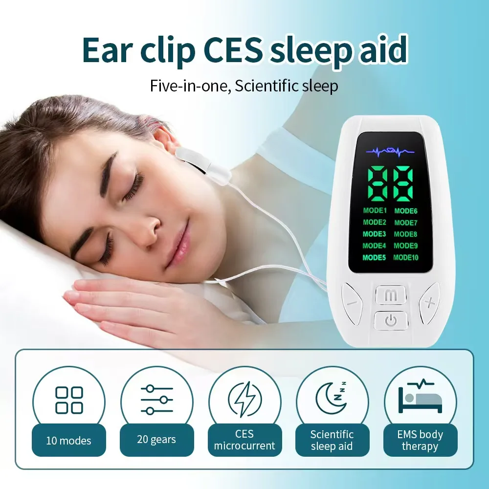 Rechargeable Vagus Nerve Stimulator Headset Physical Therapy Device for Sleep Quality Stress Management view 3