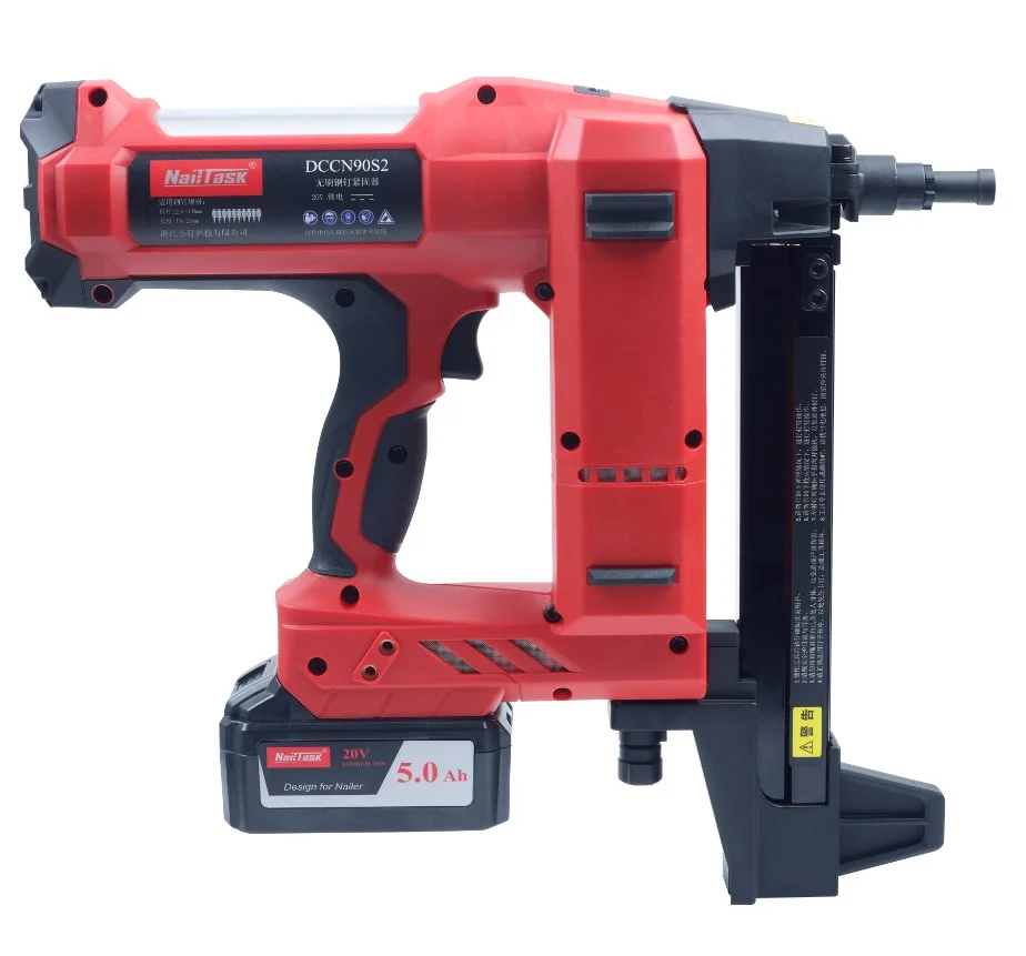 Cordless concrete nail gun