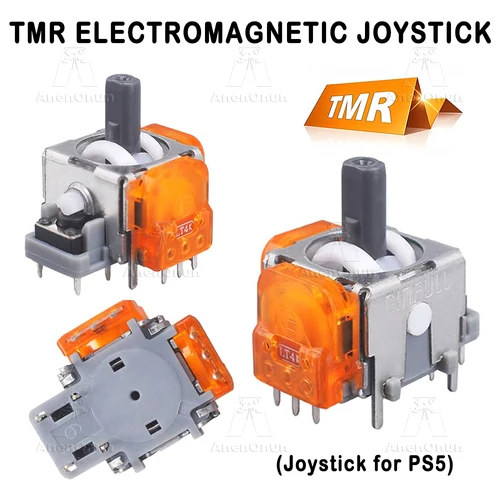 Imagen 1 del producto Joystick electromagnético PS5 TMR, palo de Control de juegos de alta precisión, sin deriva, módulo de Sensor analógico 3D, piezas de repuesto de actualización