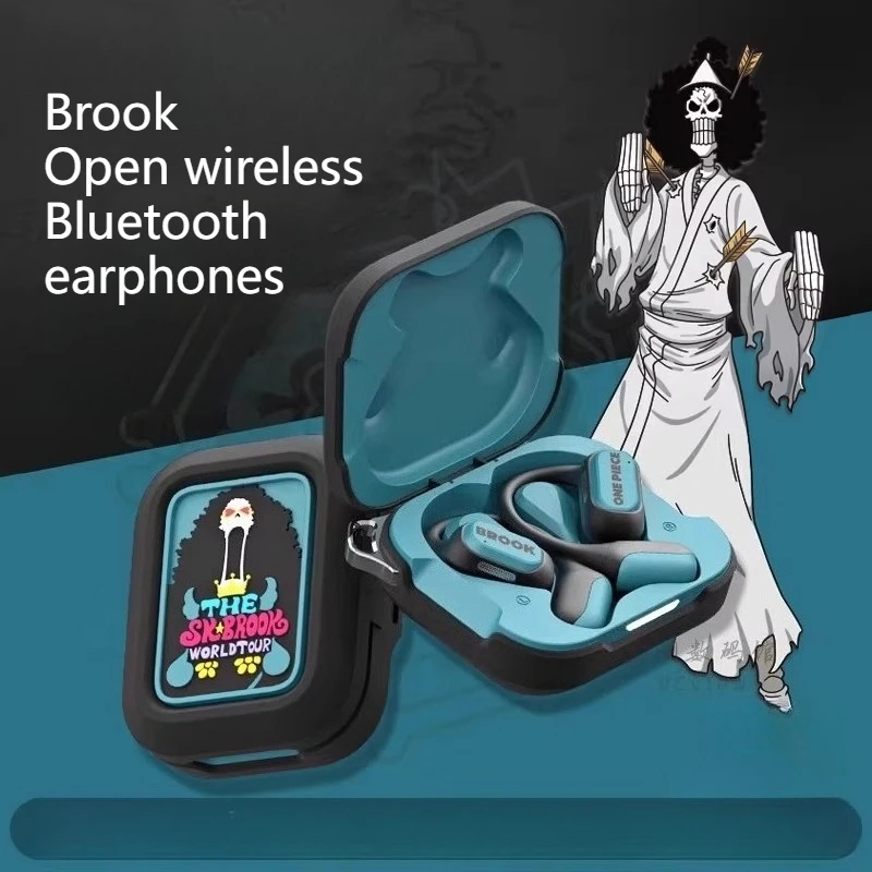 

Аниме One Piece Brook Подвесные Bluetooth-наушники Музыкальная игра Длительный срок службы батареи Двойной микрофон Шумоподавление Рождественский подарок