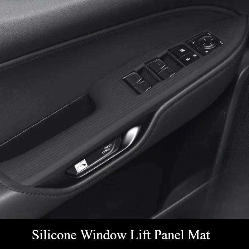 Door Switch Panel Silicone Pad Anti‑Scratch Dust‑Proof Protective Mat Custom Precise Fit Parts For Lexus NX/NX200 2022-2025