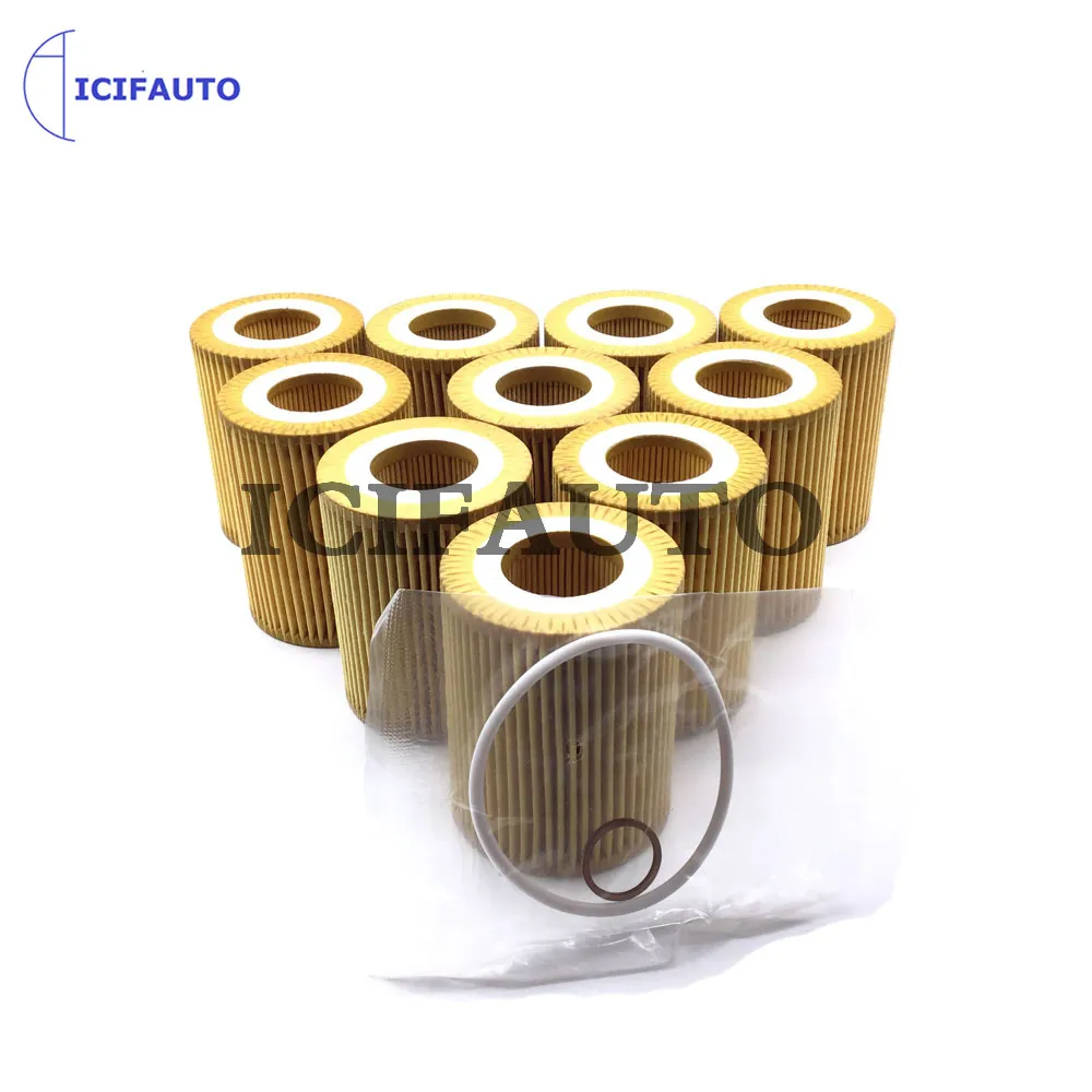 2/4/6/10 × فلتر زيت لسيارات BMW F20 F20N F21 F21N F30 F30N F31 F35 11427605342 11427611969 11427635557   ELH4463 OX825D HU7003x